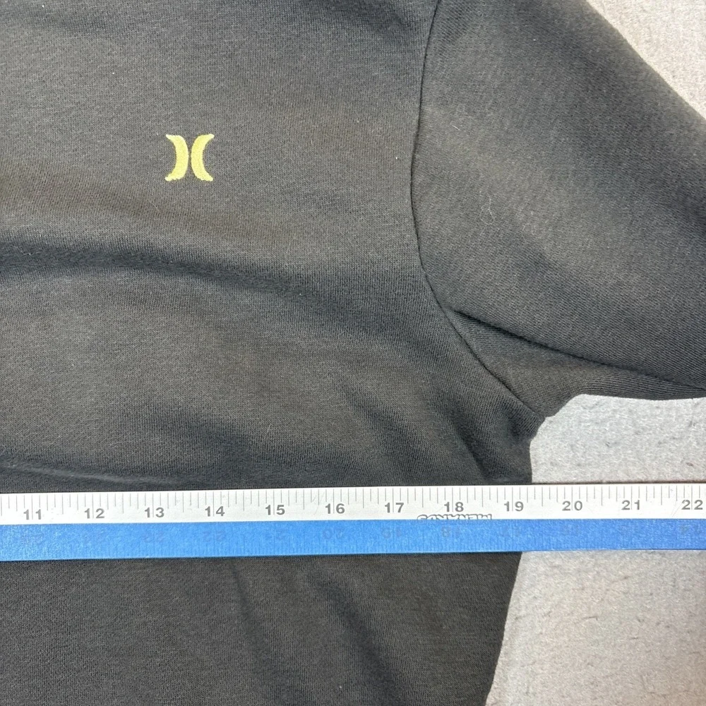 Hurley Hoodie Boys Youth XL Long Sleeve Pullover Black Hoodie Casual Skater Logo